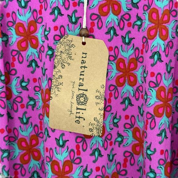 NWT Natural Life Boho Sleeveless Mini Dress Pink Size XS Extra Small - Picture 5 of 7